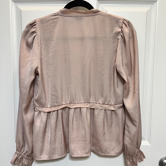 Lucky Brand Silky Babydoll Blouse - Picture 3 of 11
